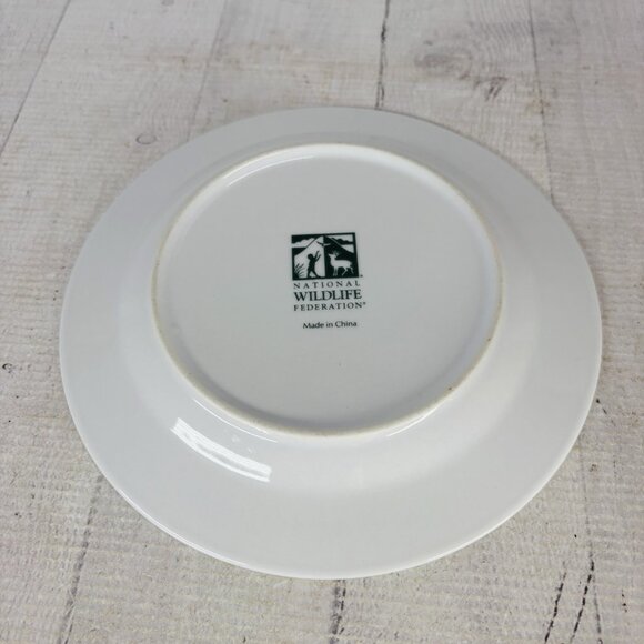 National Wildlife Federation WFE3 Songbird Red Birds 7.5" Salad Plates Set of 3 - Picture 3 of 16